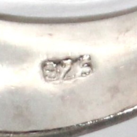 Sterling Silver Chunky Cubic Zirconia Ring 8 Grams SZ 7.5 - Picture 5 of 7
